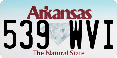 AR license plate 539WVI