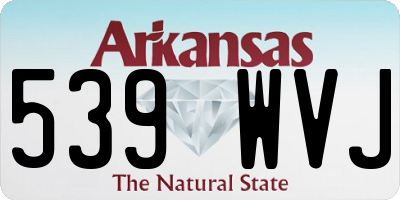 AR license plate 539WVJ