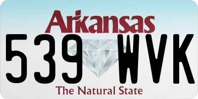 AR license plate 539WVK