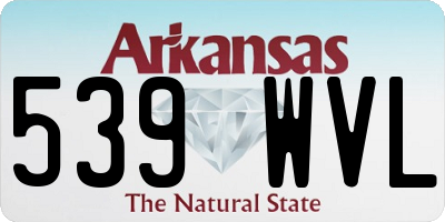 AR license plate 539WVL