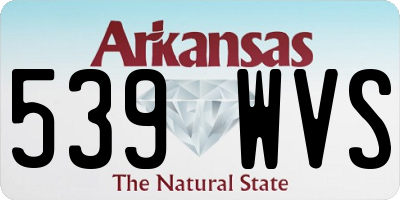 AR license plate 539WVS