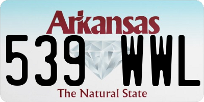 AR license plate 539WWL