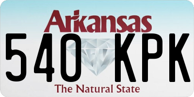 AR license plate 540KPK