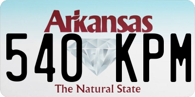 AR license plate 540KPM