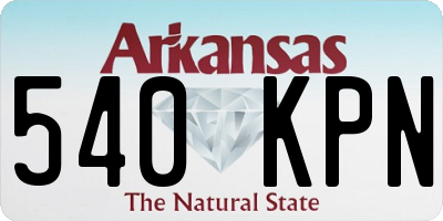 AR license plate 540KPN