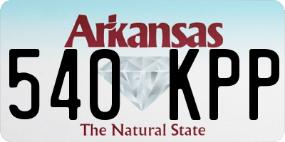 AR license plate 540KPP