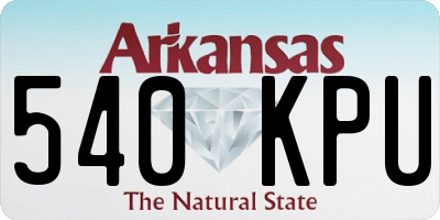 AR license plate 540KPU