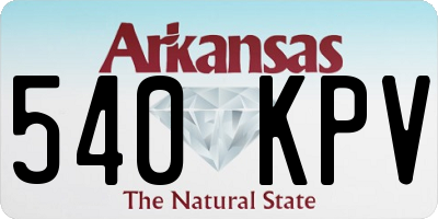 AR license plate 540KPV