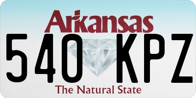 AR license plate 540KPZ