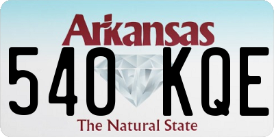 AR license plate 540KQE