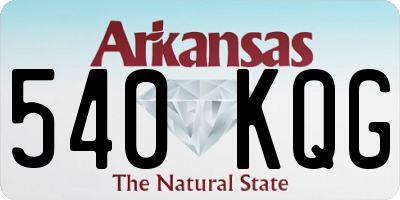 AR license plate 540KQG