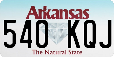 AR license plate 540KQJ
