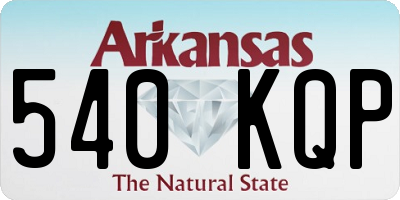 AR license plate 540KQP