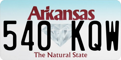 AR license plate 540KQW