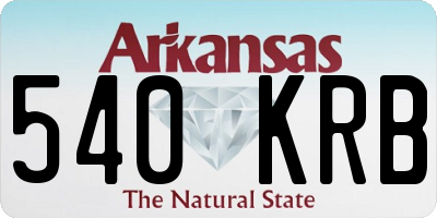 AR license plate 540KRB