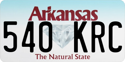 AR license plate 540KRC