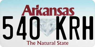 AR license plate 540KRH