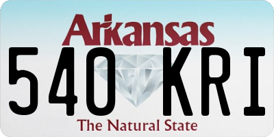 AR license plate 540KRI