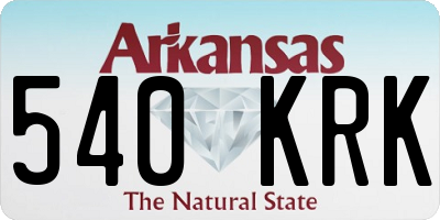 AR license plate 540KRK