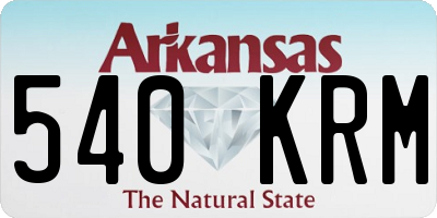 AR license plate 540KRM