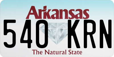 AR license plate 540KRN