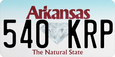 AR license plate 540KRP