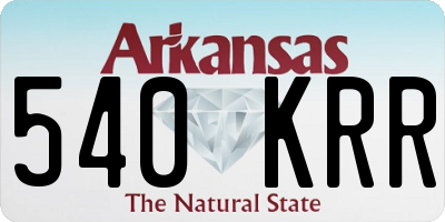 AR license plate 540KRR