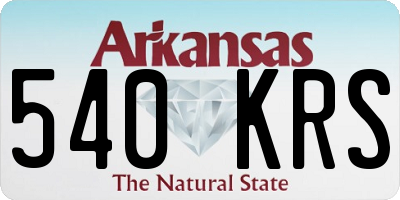 AR license plate 540KRS