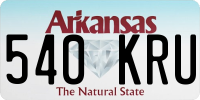 AR license plate 540KRU