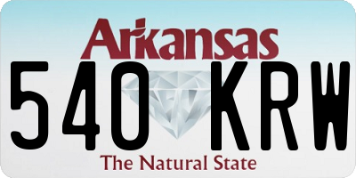 AR license plate 540KRW