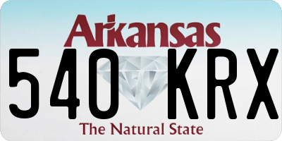 AR license plate 540KRX