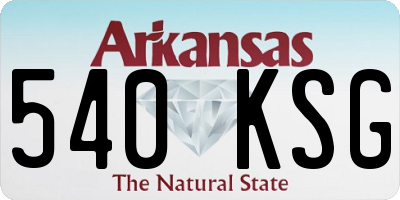 AR license plate 540KSG