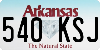 AR license plate 540KSJ