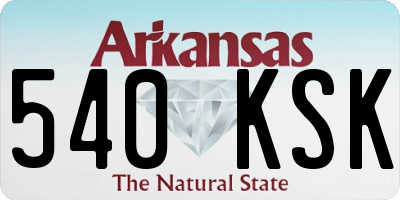 AR license plate 540KSK