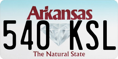 AR license plate 540KSL