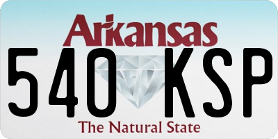 AR license plate 540KSP