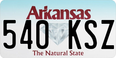 AR license plate 540KSZ