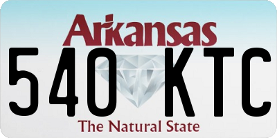 AR license plate 540KTC