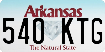 AR license plate 540KTG