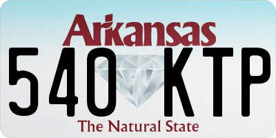 AR license plate 540KTP