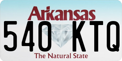AR license plate 540KTQ