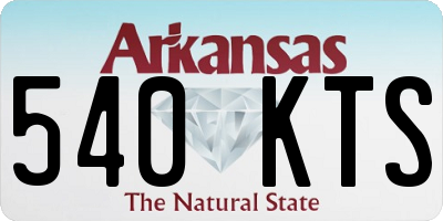 AR license plate 540KTS