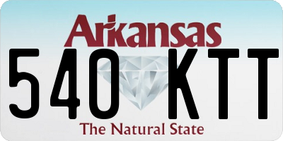 AR license plate 540KTT