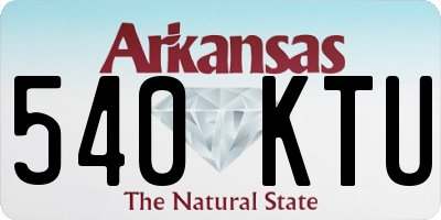 AR license plate 540KTU