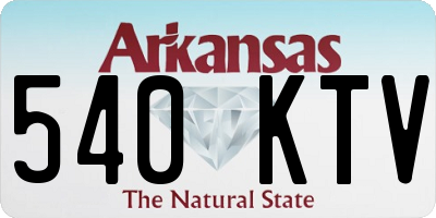 AR license plate 540KTV
