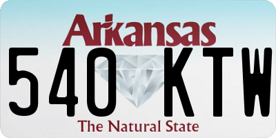 AR license plate 540KTW