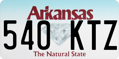 AR license plate 540KTZ