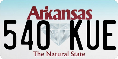AR license plate 540KUE