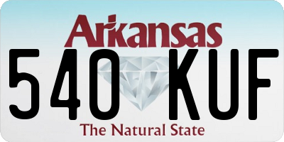 AR license plate 540KUF