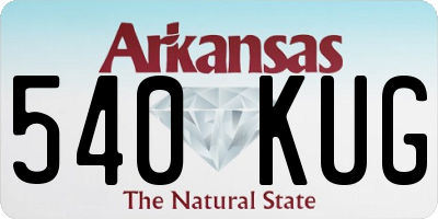 AR license plate 540KUG